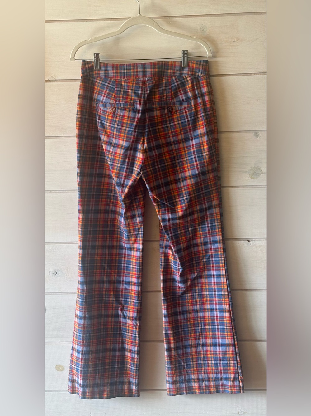 Maeve Anthropologie Flared Plaid Pants - Picture 5 of 11